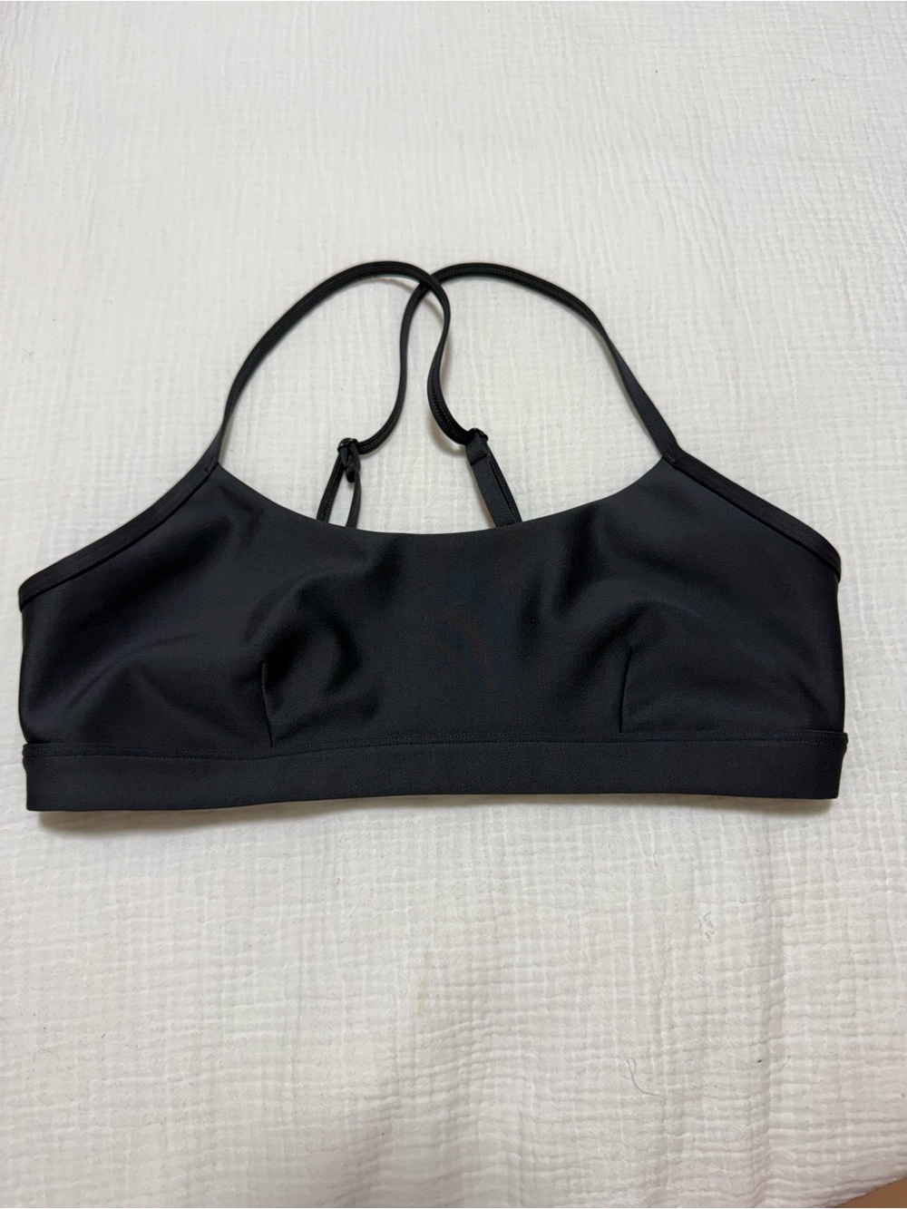 ALO Yoga Black Strappy Crop Bralette